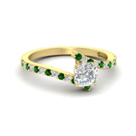 Load image into Gallery viewer, petite-bypass-asscher-cut-diamond-ring-with-emerald-in-FDENS3007ASRGEMGR-NL-YG
