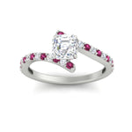 Load image into Gallery viewer, petite-bypass-asscher-cut-diamond-ring-with-pink-sapphire-in-FDENS3007ASRGSADRPI-NL-WG

