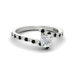 Load image into Gallery viewer, petite-bypass-cushion-cut-diamond-ring-with-black-diamond-in-FDENS3007CURGBLACK-NL-WG
