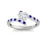 Load image into Gallery viewer, petite-bypass-cushion-cut-diamond-ring-with-blue-sapphire-in-FDENS3007CURGSABL-NL-WG

