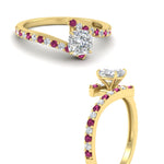 Load image into Gallery viewer, petite-bypass-cushion-cut-diamond-ring-with-pink-sapphire-in-FDENS3007CURGSADRPI-NL-YG
