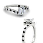 Load image into Gallery viewer, petite-bypass-emerald-cut-diamond-ring-with-black-diamond-in-FDENS3007EMRGBLACK-NL-WG
