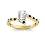 Load image into Gallery viewer, petite-bypass-emerald-cut-diamond-ring-with-black-diamond-in-FDENS3007EMRGBLACK-NL-YG
