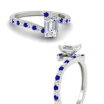 Load image into Gallery viewer, petite-bypass-emerald-cut-diamond-ring-with-blue-sapphire-in-FDENS3007EMRGSABL-NL-WG
