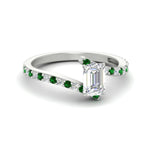 Load image into Gallery viewer, petite-bypass-emerald-cut-diamond-ring-with-emerald-in-FDENS3007EMRGEMGR-NL-WG
