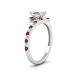 Load image into Gallery viewer, petite-bypass-emerald-cut-diamond-ring-with-pink-sapphire-in-FDENS3007EMRGSADRPI-NL-WG
