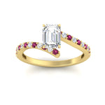 Load image into Gallery viewer, petite-bypass-emerald-cut-diamond-ring-with-pink-sapphire-in-FDENS3007EMRGSADRPI-NL-YG
