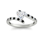 Load image into Gallery viewer, petite-bypass-heart-shaped-diamond-ring-with-black-diamond-in-FDENS3007HTRGBLACK-NL-WG
