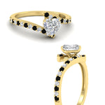 Load image into Gallery viewer, petite-bypass-heart-shaped-diamond-ring-with-black-diamond-in-FDENS3007HTRGBLACK-NL-YG
