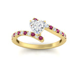 Load image into Gallery viewer, petite-bypass-heart-shaped-diamond-ring-with-pink-sapphire-in-FDENS3007HTRGSADRPI-NL-YG
