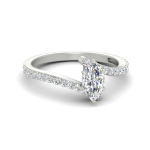 Petite Bypass Engagement Ring