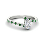 Load image into Gallery viewer, petite-bypass-oval-shaped-diamond-ring-with-emerald-in-FDENS3007OVRGEMGR-NL-WG
