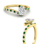 Load image into Gallery viewer, petite-bypass-oval-shaped-diamond-ring-with-emerald-in-FDENS3007OVRGEMGR-NL-YG