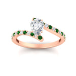 Load image into Gallery viewer, petite-bypass-pear-shaped-diamond-ring-with-emerald-in-FDENS3007PERGEMGR-NL-RG
