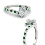 Load image into Gallery viewer, petite-bypass-pear-shaped-diamond-ring-with-emerald-in-FDENS3007PERGEMGR-NL-WG
