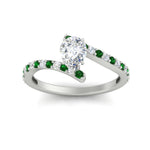 Load image into Gallery viewer, petite-bypass-pear-shaped-diamond-ring-with-emerald-in-FDENS3007PERGEMGR-NL-WG
