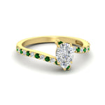 Load image into Gallery viewer, petite-bypass-pear-shaped-diamond-ring-with-emerald-in-FDENS3007PERGEMGR-NL-YG

