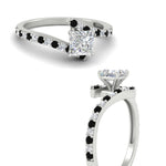 Load image into Gallery viewer, petite-bypass-princess-cut-diamond-ring-with-black-diamond-in-FDENS3007PRRGBLACK-NL-WG