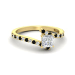 Load image into Gallery viewer, petite-bypass-princess-cut-diamond-ring-with-black-diamond-in-FDENS3007PRRGBLACK-NL-YG