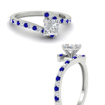 Load image into Gallery viewer, petite-bypass-princess-cut-diamond-ring-with-blue-sapphire-in-FDENS3007PRRGSABL-NL-WG
