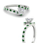 Load image into Gallery viewer, petite-bypass-princess-cut-diamond-ring-with-emerald-in-FDENS3007PRRGEMGR-NL-WG