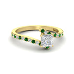 Load image into Gallery viewer, petite-bypass-princess-cut-diamond-ring-with-emerald-in-FDENS3007PRRGEMGR-NL-YG
