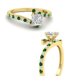 Load image into Gallery viewer, petite-bypass-princess-cut-diamond-ring-with-emerald-in-FDENS3007PRRGEMGR-NL-YG