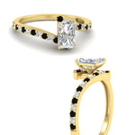 Load image into Gallery viewer, petite-bypass-radiant-cut-diamond-ring-with-black-diamond-in-FDENS3007RARGBLACK-NL-YG
