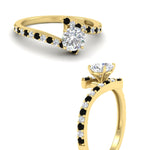 Load image into Gallery viewer, petite-bypass-round-cut-diamond-ring-with-black-diamond-in-FDENS3007RORGBLACK-NL-YG