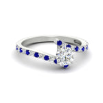 Load image into Gallery viewer, petite-bypass-round-cut-diamond-ring-with-blue-sapphire-in-FDENS3007RORGSABL-NL-WG