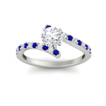 Load image into Gallery viewer, petite-bypass-round-cut-diamond-ring-with-blue-sapphire-in-FDENS3007RORGSABL-NL-WG