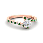 Load image into Gallery viewer, petite-bypass-round-cut-diamond-ring-with-emerald-in-FDENS3007RORGEMGR-NL-RG

