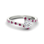 Load image into Gallery viewer, petite-bypass-round-cut-diamond-ring-with-pink-sapphire-in-FDENS3007RORGSADRPI-NL-WG
