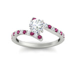 Load image into Gallery viewer, petite-bypass-round-cut-diamond-ring-with-pink-sapphire-in-FDENS3007RORGSADRPI-NL-WG