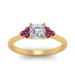 Load image into Gallery viewer, petite-cathedral-asscher-cut-diamond-engagement-ring-with-pink-sapphire-in-yellow-gold-FD9275ASRGSADRPIANGLE5-NL-YG?v=1758264037
