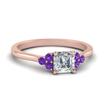 Load image into Gallery viewer, petite-cathedral-asscher-cut-diamond-engagement-ring-with-purple-topaz-in-rose-gold-FD9275ASRGVITO-NL-RG?v=1758264038
