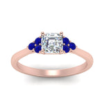 Load image into Gallery viewer, petite-cathedral-asscher-cut-diamond-engagement-ring-with-sapphire-in-rose-gold-FD9275ASRGSABLANGLE5-NL-RG?v=1758264038
