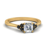 Load image into Gallery viewer, petite-cathedral-asscher-cut-engagement-ring-with-black-diamond-in-yellow-gold-FD9275ASRGBLACK-NL-YG?v=1758264038
