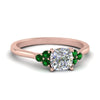 Load image into Gallery viewer, petite-cathedral-cushion-cut-diamond-engagement-ring-with-emerald-in-rose-gold-FD9275CURGEMGR-NL-RG_4f7f8563-2f41-4419-be59-ac4f3ca37d16?v=1758264047