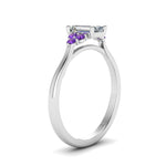 Load image into Gallery viewer, petite-cathedral-emerald-cut-diamond-engagement-ring-with-purple-topaz-in-white-gold-FD9275EMRGVITOANGLE2-NL-WG_5254ee41-3dfc-487d-8272-3c55a2db853a?v=1758264056

