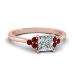 Load image into Gallery viewer, petite-cathedral-princess-cut-diamond-engagement-ring-with-ruby-in-rose-gold-FD9275PRRGRUDR-NL-RG?v=1758263985
