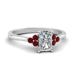 Load image into Gallery viewer, petite-cathedral-radiant-cut-diamond-engagement-ring-with-ruby-in-white-gold-FD9275RARGRUDR-NL-WG?v=1758264005
