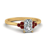 Load image into Gallery viewer, petite-cathedral-radiant-cut-diamond-engagement-ring-with-ruby-in-yellow-gold-FD9275RARGRUDR-NL-YG?v=1758264005

