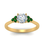 Load image into Gallery viewer, petite-cathedral-round-cut-diamond-engagement-ring-with-emerald-in-yellow-gold-FD-9275RORGEMGRANGLE5-NL-YG?v=1758264022
