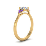 Load image into Gallery viewer, petite-cathedral-round-cut-diamond-engagement-ring-with-purple-topaz-in-yellow-gold-FD-9275RORGVITOANGLE2-NL-YG_be9a6b71-504a-49db-b464-cb760548360f?v=1758264121
