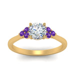 Load image into Gallery viewer, petite-cathedral-round-cut-diamond-engagement-ring-with-purple-topaz-in-yellow-gold-FD-9275RORGVITOANGLE5-NL-YG?v=1758264022
