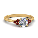 Load image into Gallery viewer, petite-cathedral-round-cut-diamond-engagement-ring-with-ruby-in-yellow-gold-FD-9275RORGRUDR-NL-YG?v=1758264022
