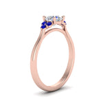 Load image into Gallery viewer, petite-cathedral-round-cut-diamond-engagement-ring-with-sapphire-in-rose-gold-FD-9275RORGSABLANGLE2-NL-RG?v=1758264022
