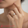 Load image into Gallery viewer, petite-cathedral-simple-engagement-ring-yellow-gold-fdens9275r-model