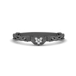 Load image into Gallery viewer, petite-claddagh-heart-diamond-rings-in-black-gold-FD10965R-NL-BG
